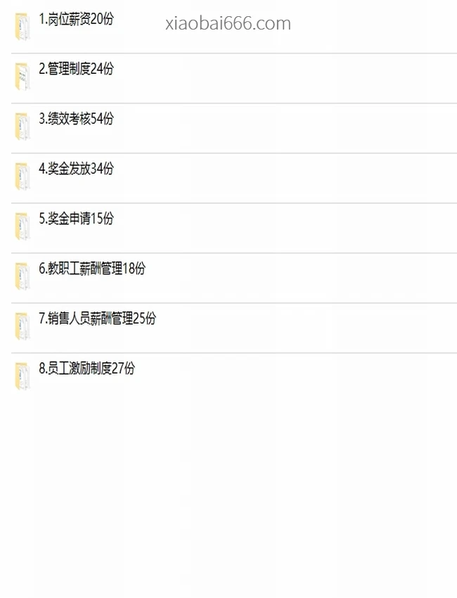 薪酬管理模板大合集